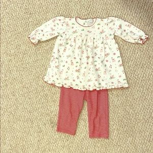 Kissy kissy girls Christmas set size 12-18 month